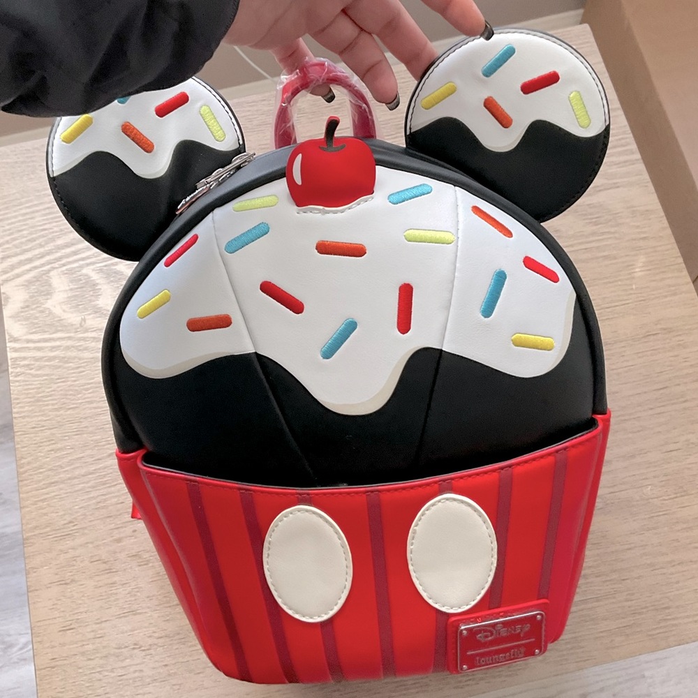 Loungefly Disney Mickey Oh Boy Cupcake Mini Backpack